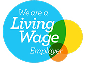 Logo We are a Living Wage Employer 
